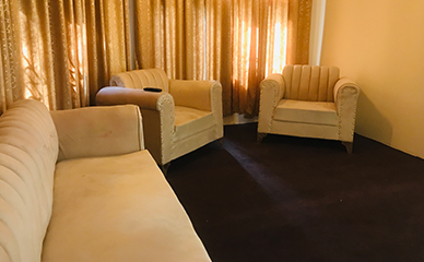 Reception Lobby – The Indus Escape Skardu Welcoming hotel reception area at The Indus Escape in Skardu